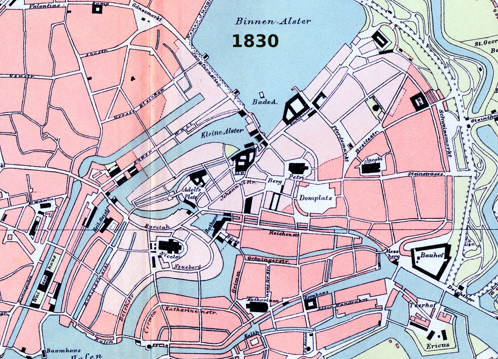 Historische Karte 1830