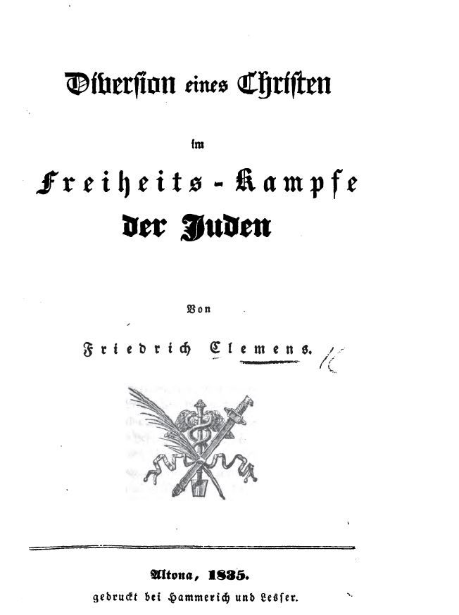 Titelblatt 1835 Freiheitskampf